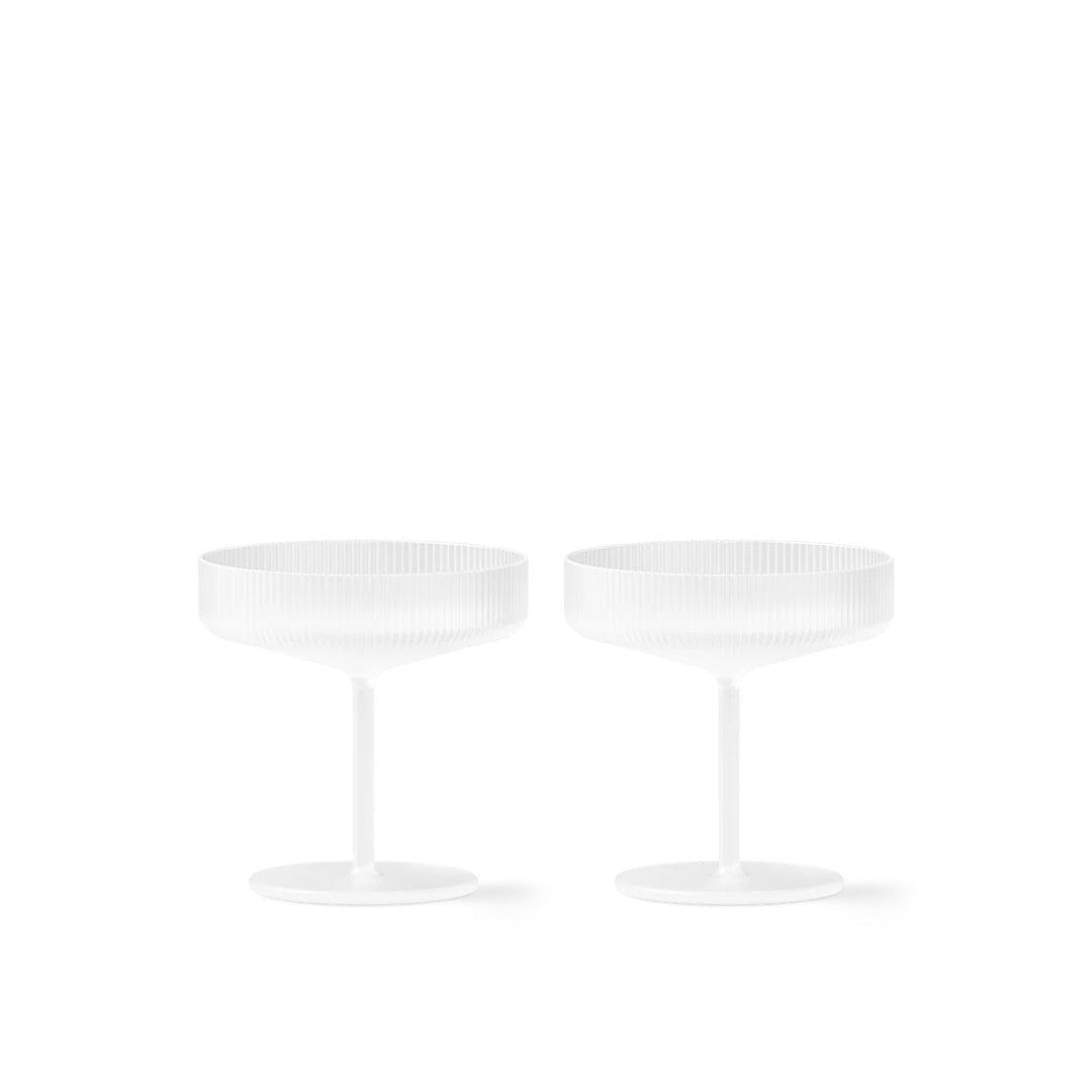 Ripple Champagne Saucers - Set of 2 - ökenhem
