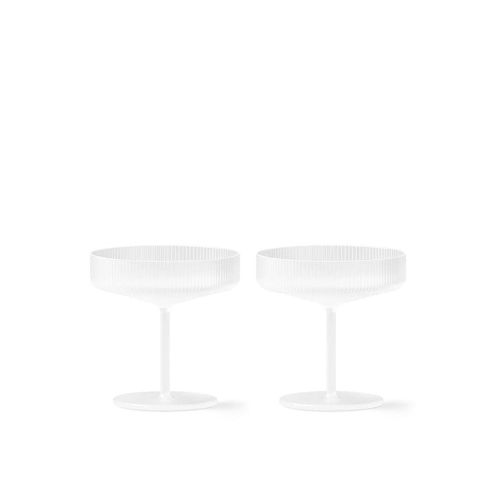 Ripple Champagne Saucers - Set of 2 - ökenhem