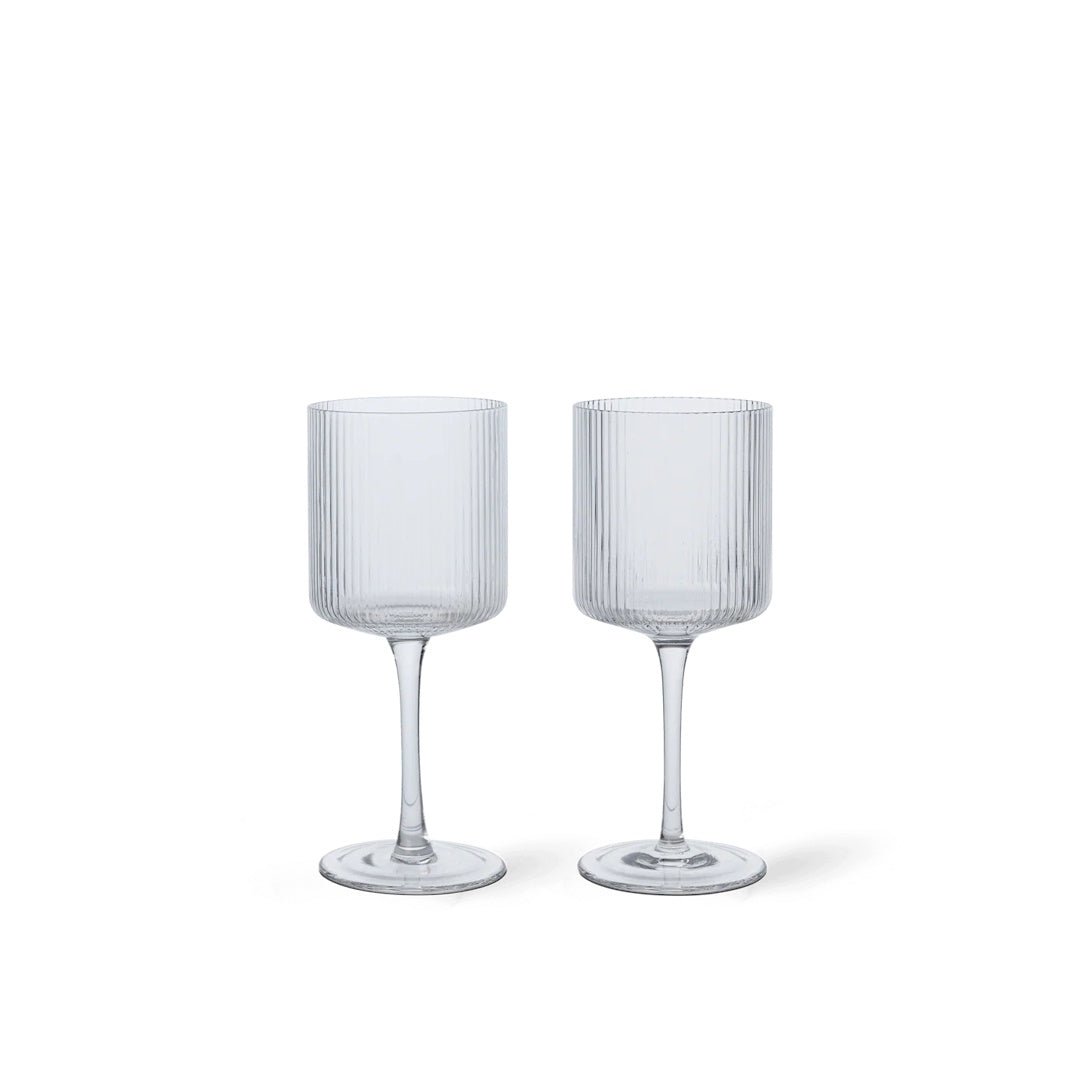 Ripple White Wine Glasses - Set of 2 - ökenhem