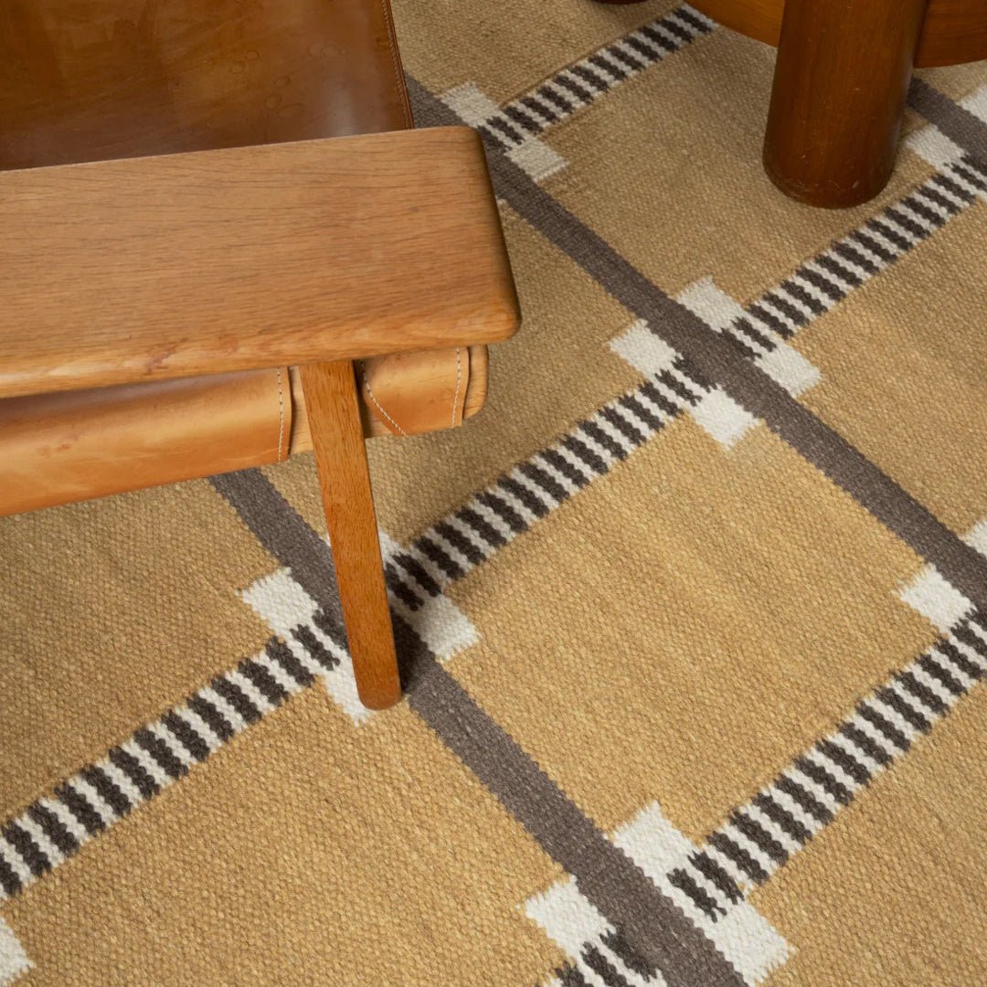Röllakan Ruth Wool Rug - Harvest Yellow - ökenhem