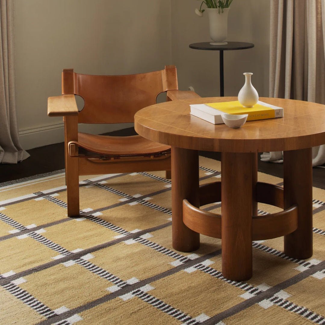 Röllakan Ruth Wool Rug - Harvest Yellow - ökenhem