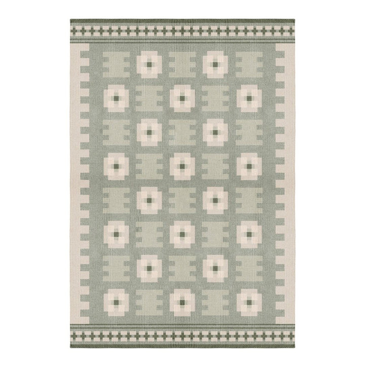 Röllakan Selma Wool Rug - Sage - ökenhem