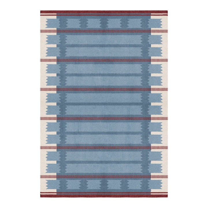 Rollakan Iris Wool Rug - Petrol - ökenhem