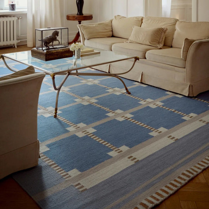 Röllakan Ruth Wool Rug - Summer Sky - ökenhem