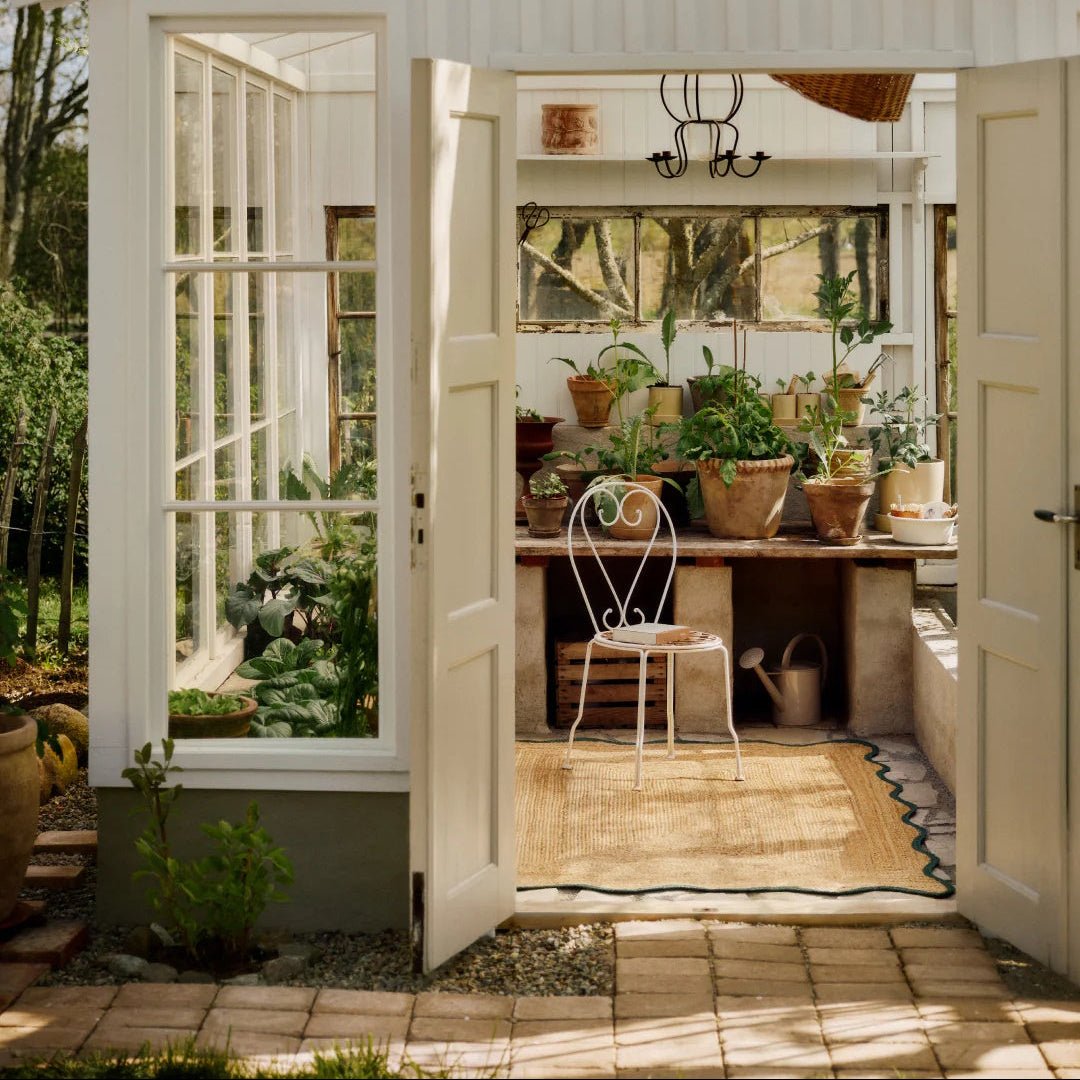 Scallop Jute Rug - Dark Green - ökenhem