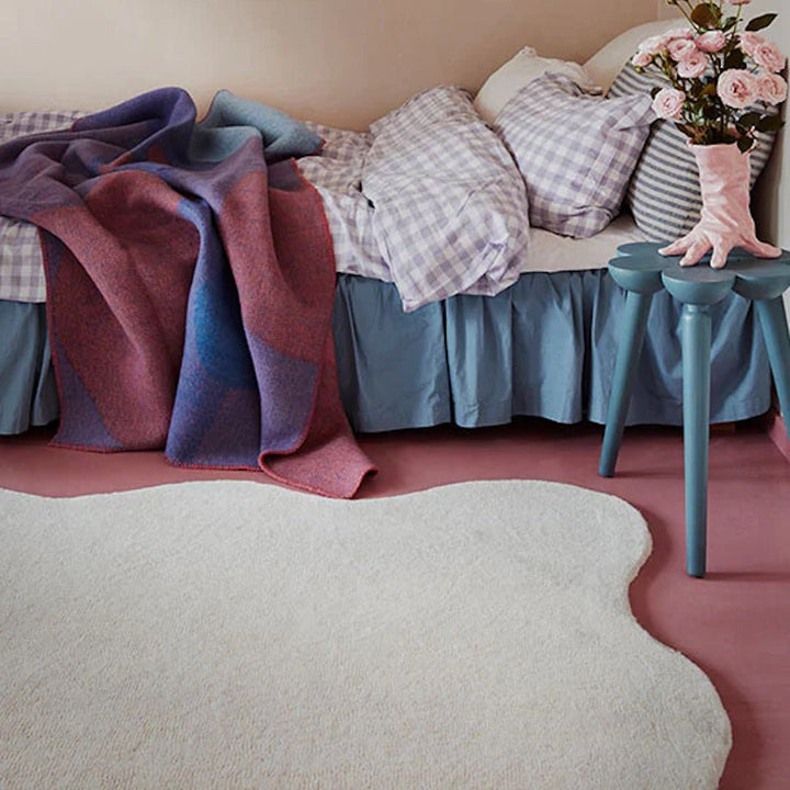 Scallop Wool Rug - Bone White - ökenhem