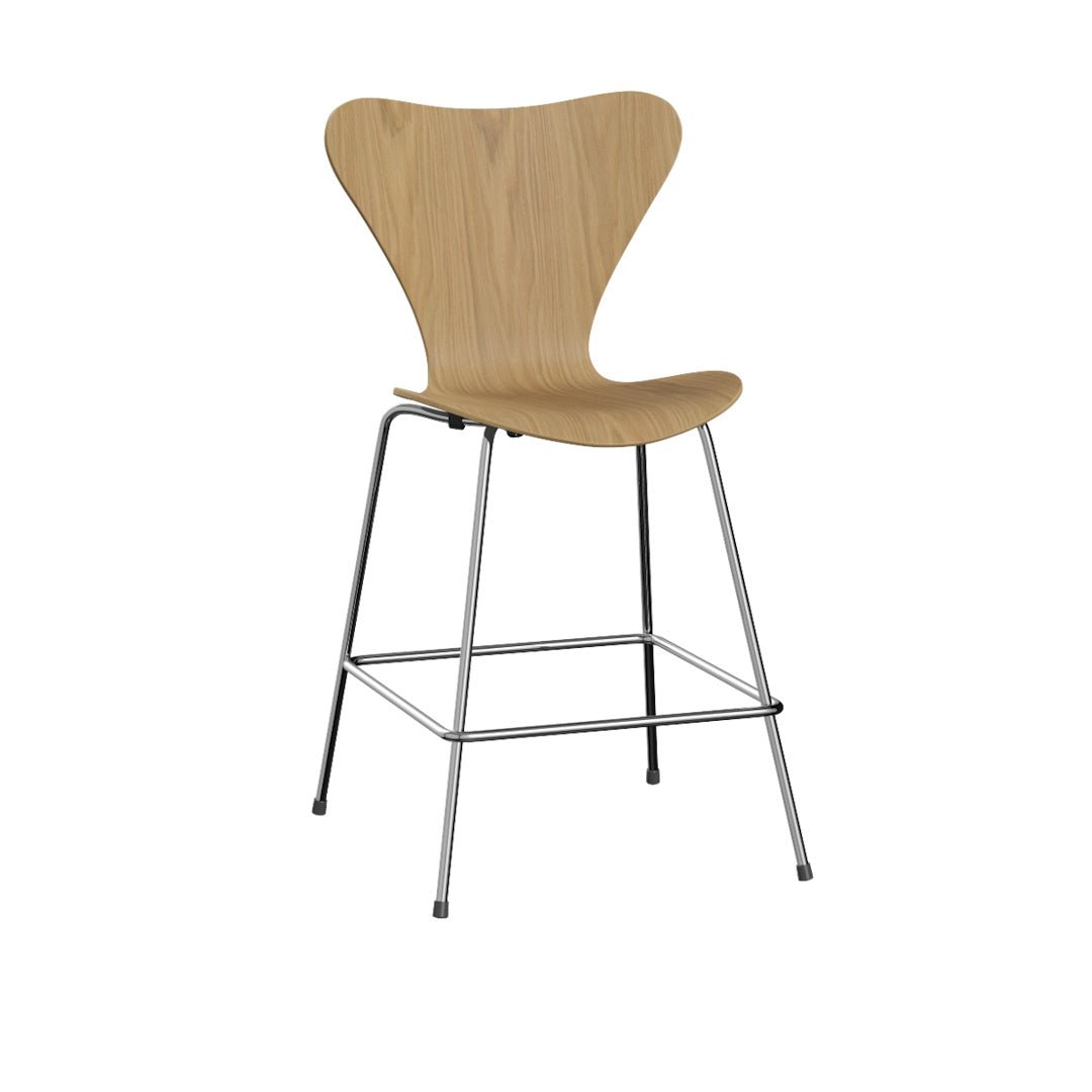 SERIES 7™ 3187 Counter Stool Clear Lacquered Veneer - ökenhem
