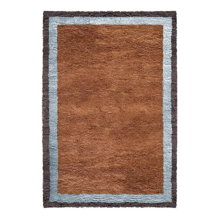 Shaggy Edge Wool Rug - Amber - ökenhem