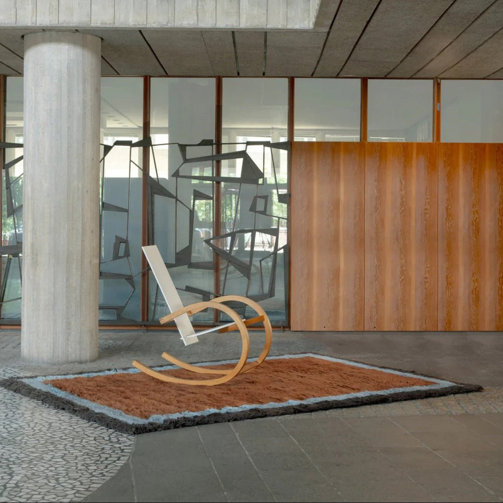 Shaggy Edge Wool Rug - Amber - ökenhem