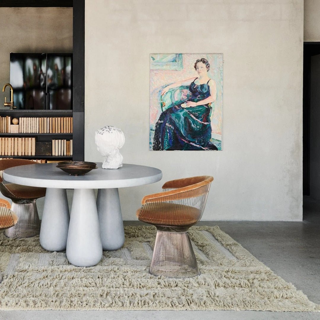 Shaggy Labyrinth Beige Rug - ökenhem