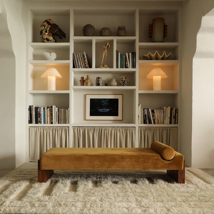 Shaggy Labyrinth White Rug - ökenhem