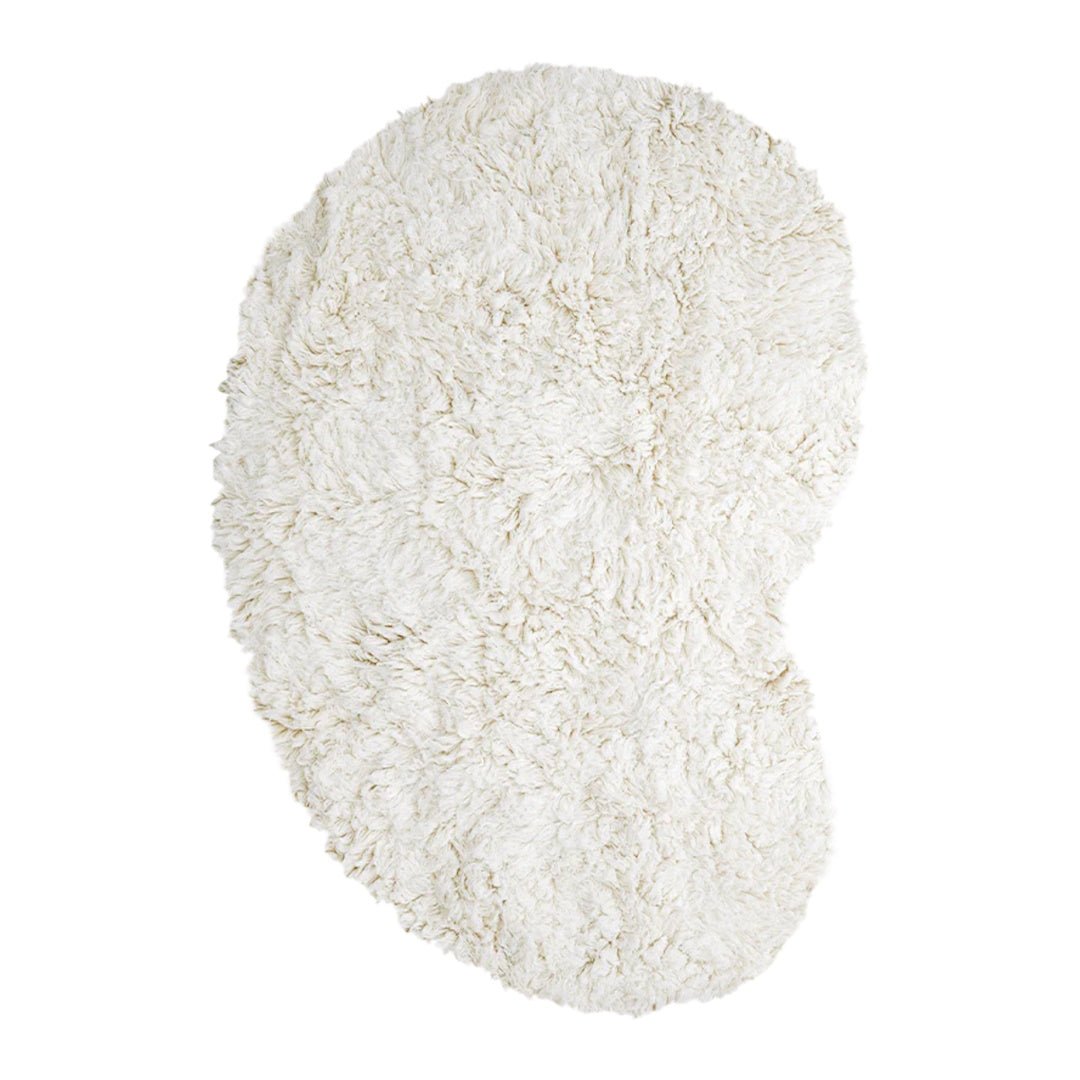 Shaggy Residue Wool Rug - Bone White - ökenhem