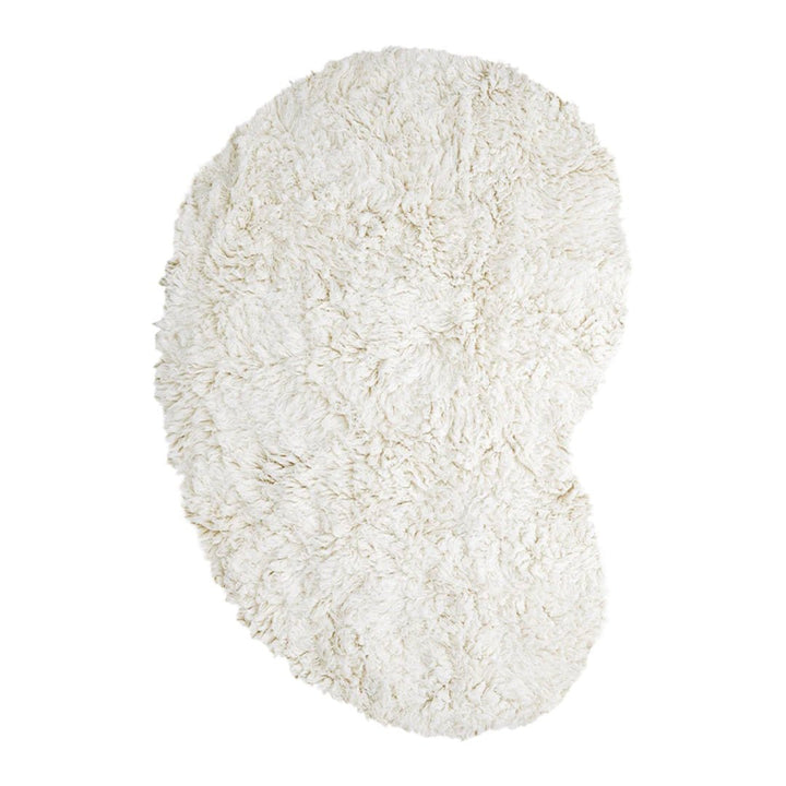 Shaggy Residue Wool Rug - Bone White - ökenhem