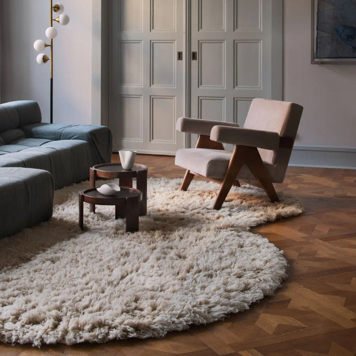 Shaggy Residue Wool Rug - Oatmeal - ökenhem