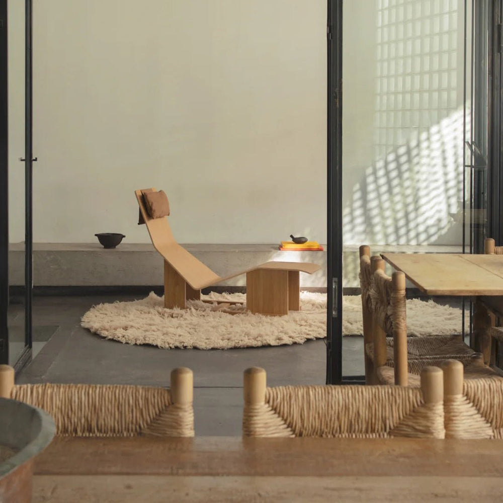 Shaggy Residue Wool Rug - Oatmeal - ökenhem