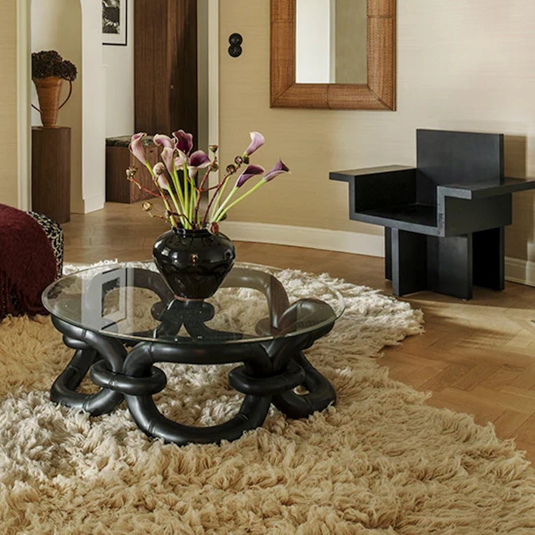 Shaggy Residue Wool Rug - Oatmeal - ökenhem