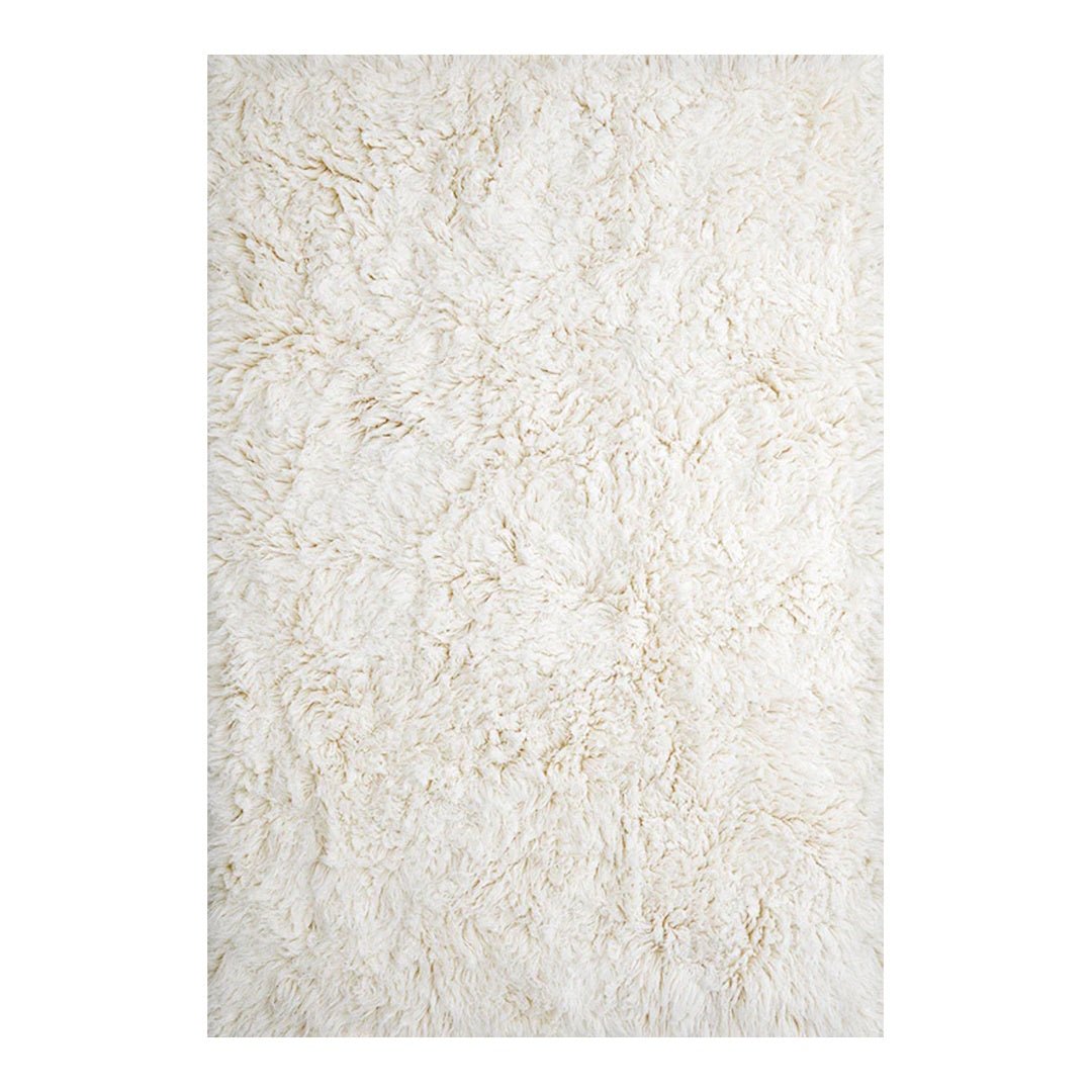 Shaggy Wool Rug - Bone White - ökenhem