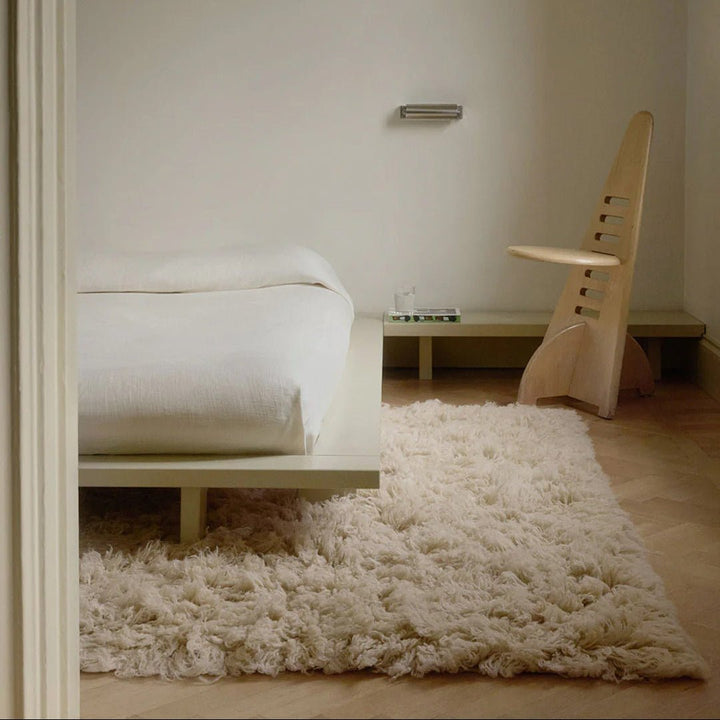 Shaggy Wool Rug - Oatmeal - ökenhem