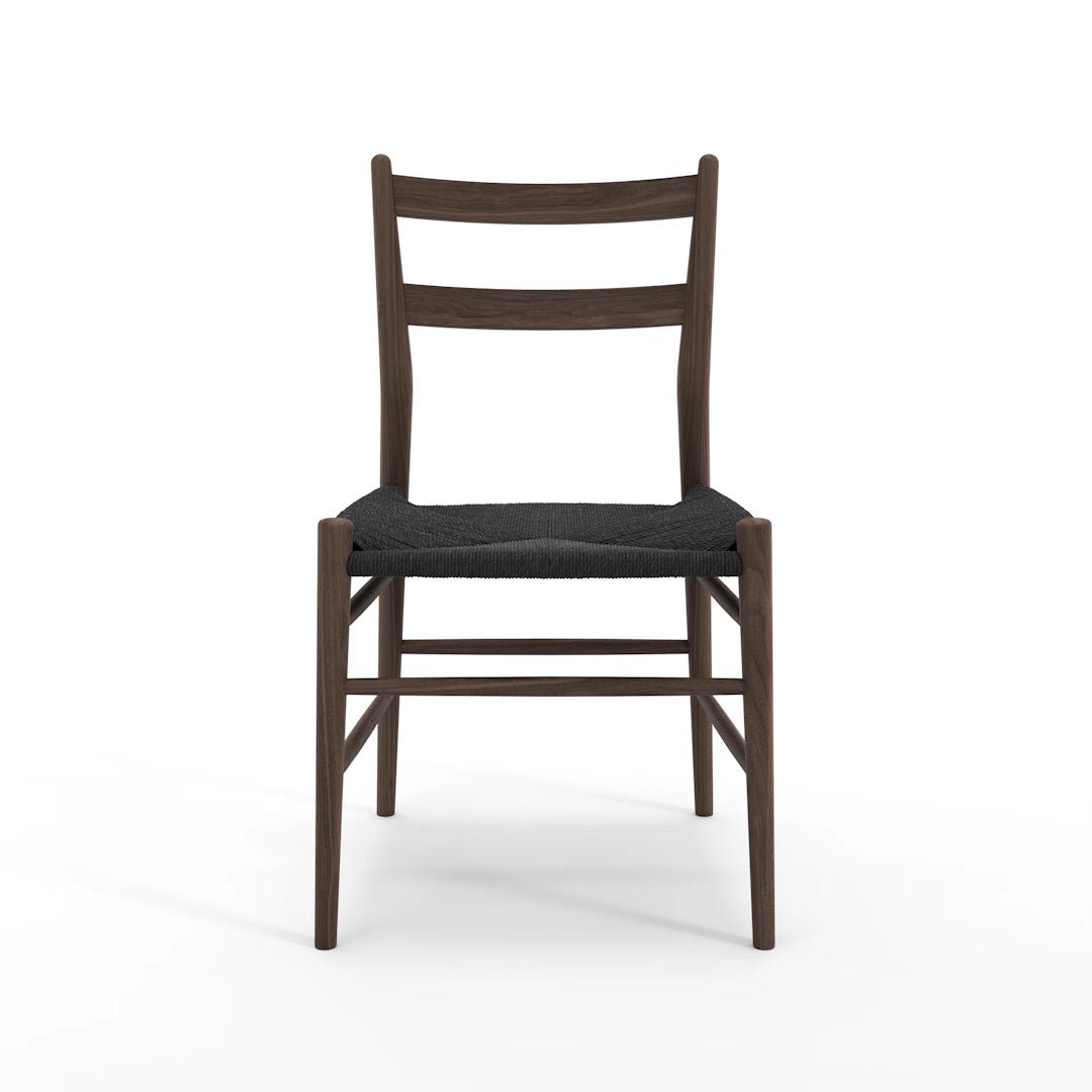 Sibast No 59 Dining chair in Walnut, Black Papercord