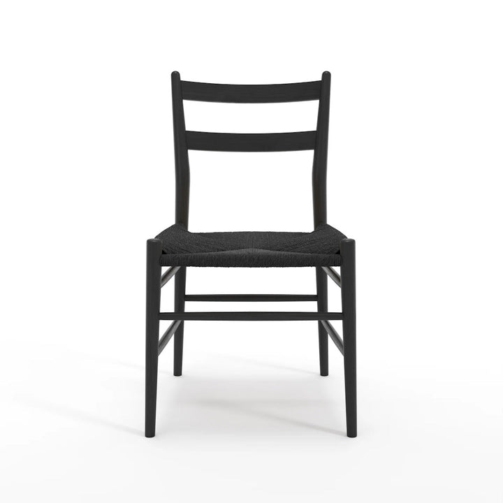 Sibast No 59 Dining chair in Oak Black, Black Papercord
