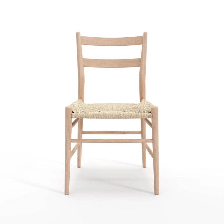 Sibast No 59 Dining chair in Oak White Oil, White Papercord