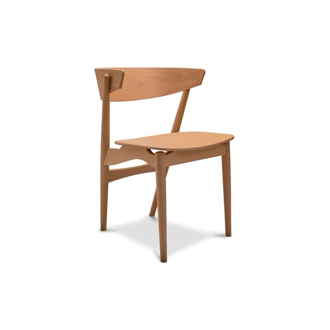 Sibast No. 7 Dining Chair, Wooden Backrest &amp; Seat - ökenhem
