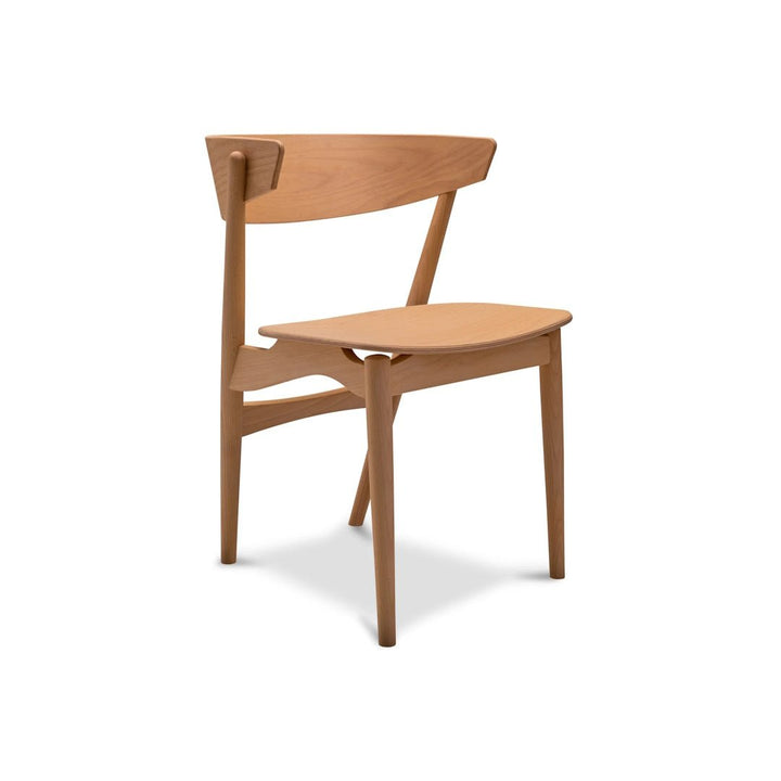 Sibast No. 7 Dining Chair, Wooden Backrest &amp; Seat - ökenhem