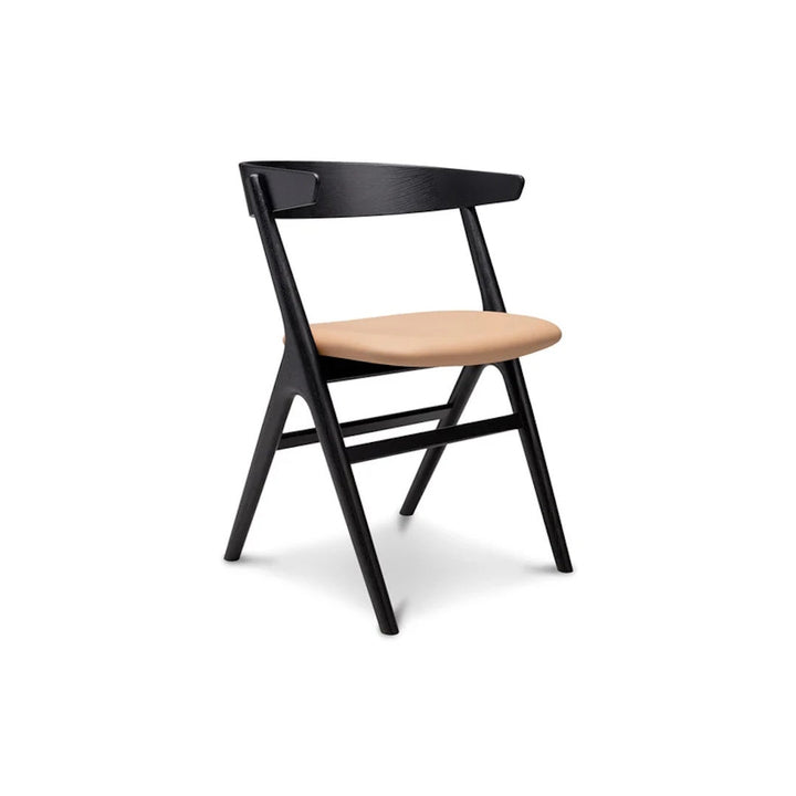 Sibast No 9 Dining Chair in Oak Smoked, Honey Leather