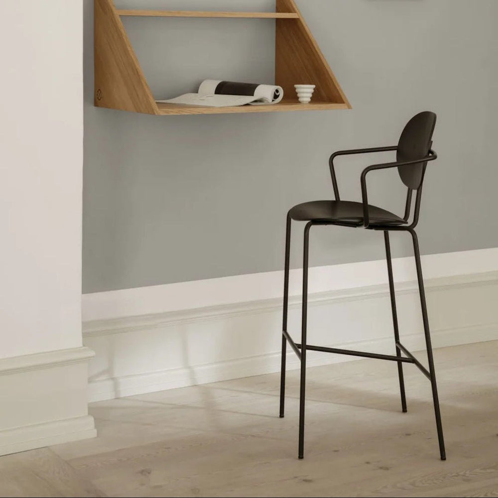 Sibast PIET HEIN Bar Chair, Wooden Seat, With Armrest - ökenhem