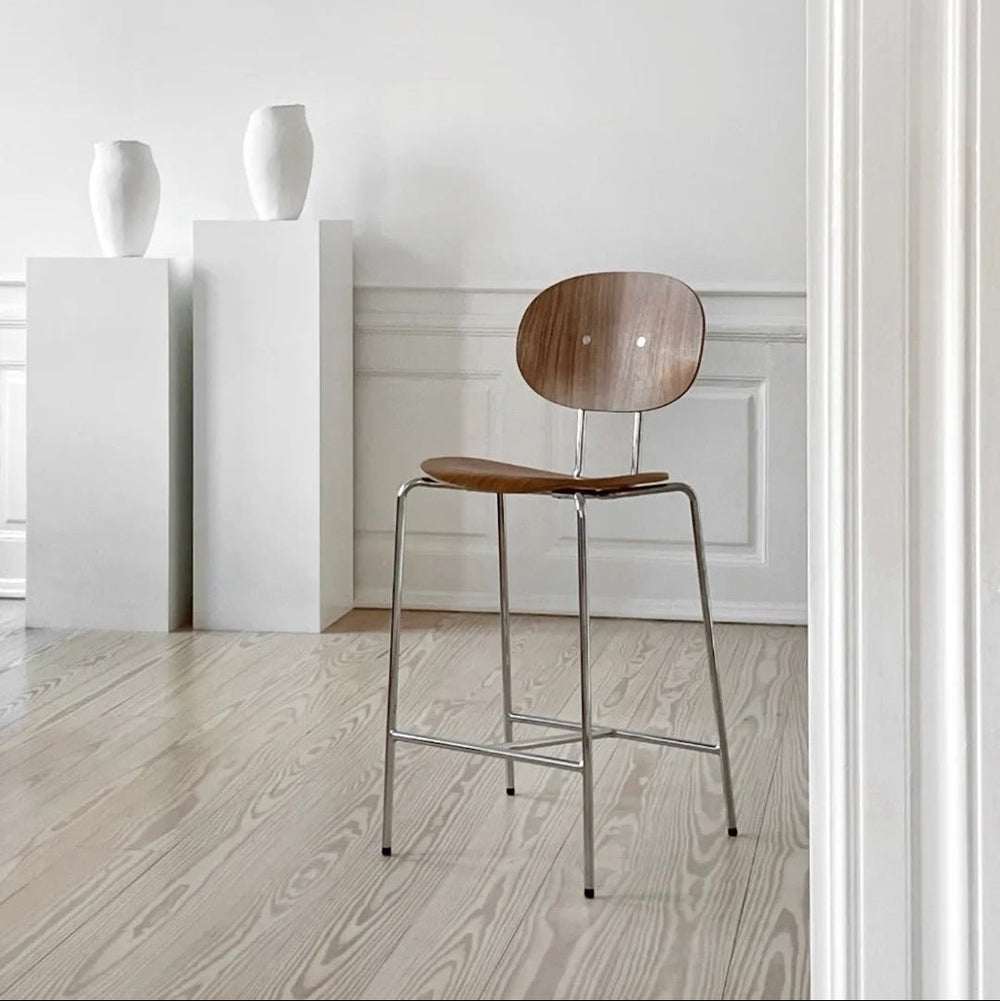 Sibast PIET HEIN Bar Chair, Wooden Seat, Without Armrest - ökenhem