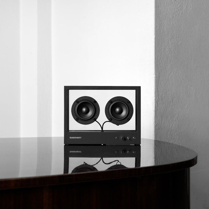 Small Transparent Speaker - Black - ökenhem
