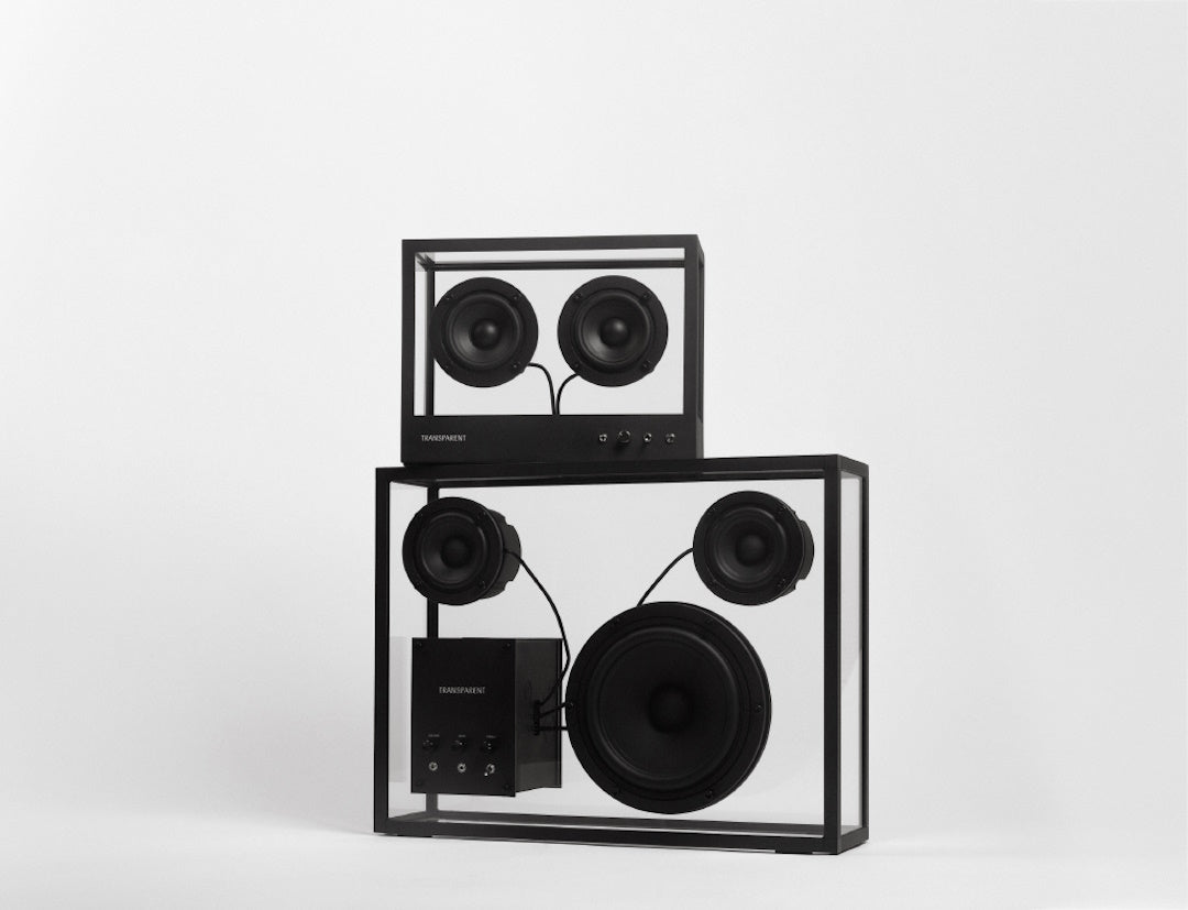 Small Transparent Speaker - Black - ökenhem