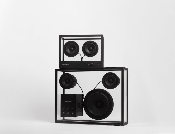 Small Transparent Speaker - Black - ökenhem