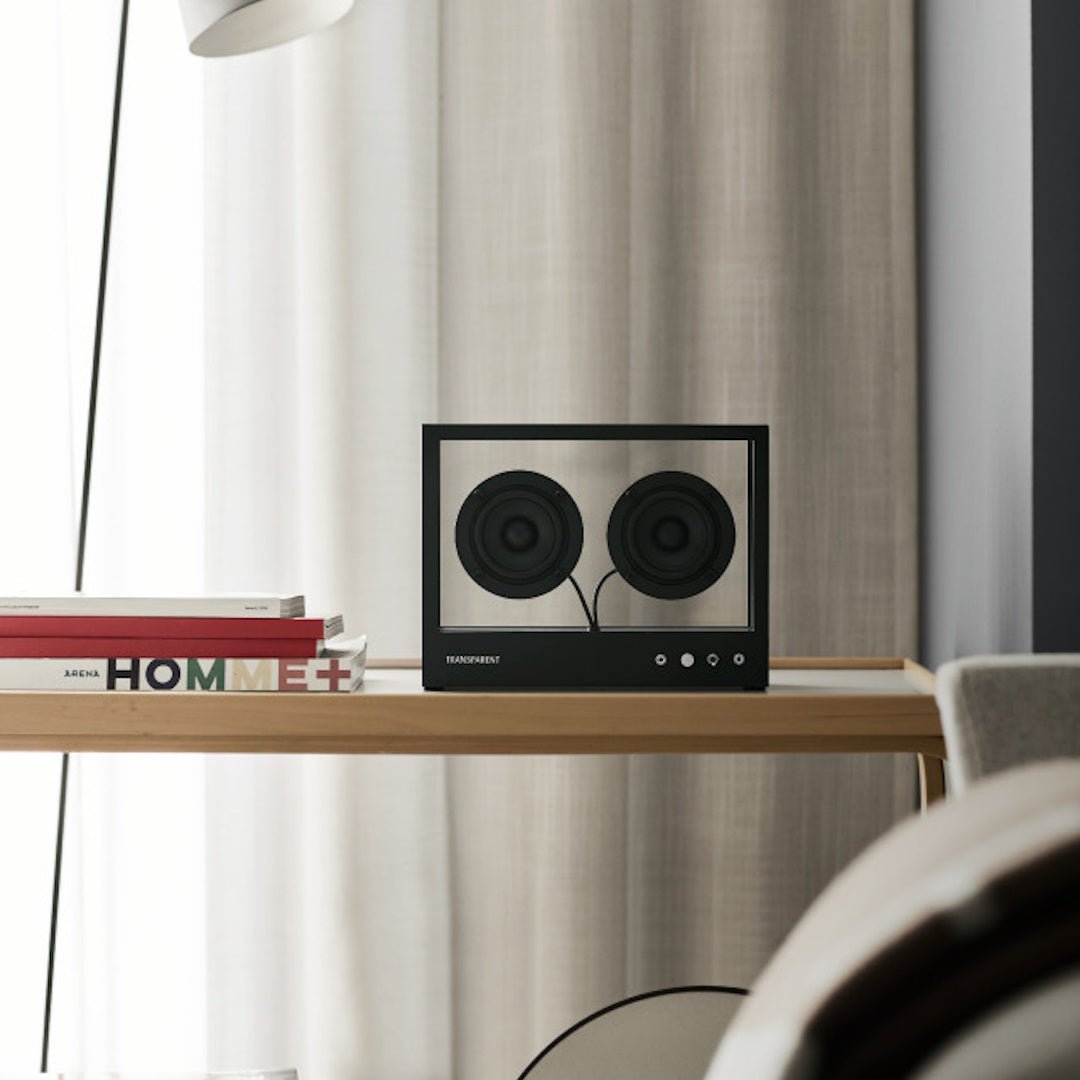 Small Transparent Speaker - Black - ökenhem