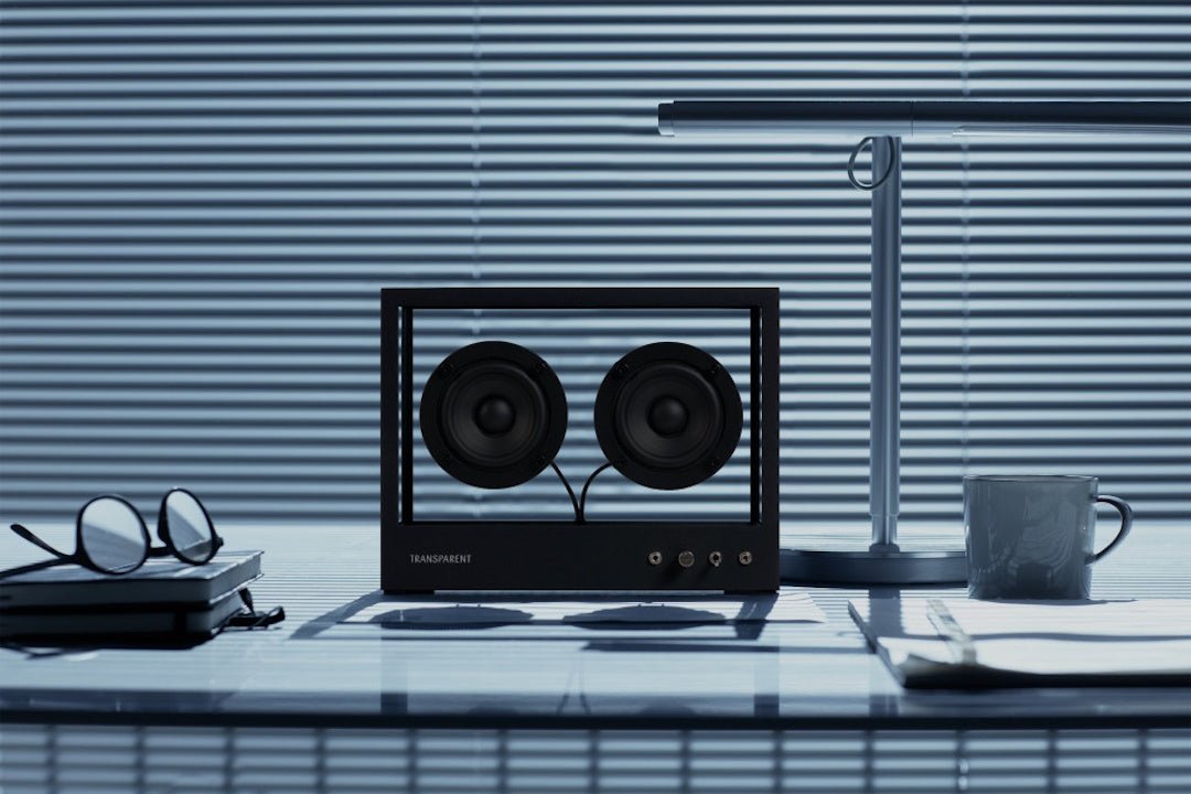 Small Transparent Speaker - Black - ökenhem