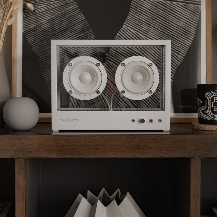 Small Transparent Speaker - Metal - ökenhem