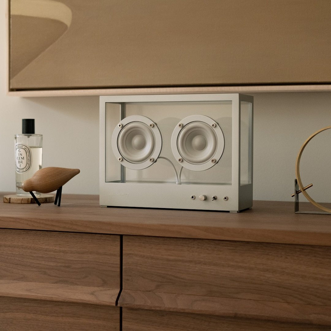 Small Transparent Speaker - Metal - ökenhem