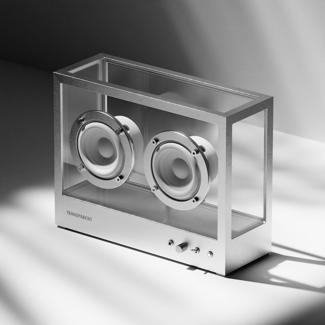 Small Transparent Speaker - Metal - ökenhem