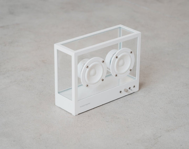 Small Transparent Speaker - White - ökenhem