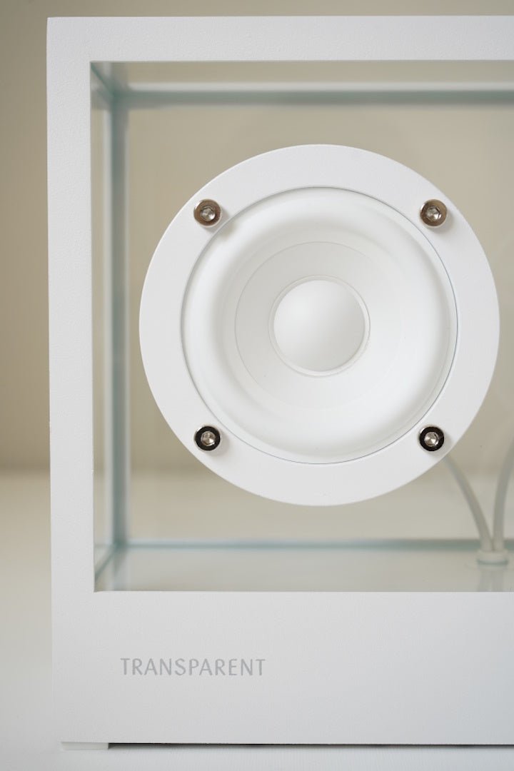Small Transparent Speaker - White - ökenhem