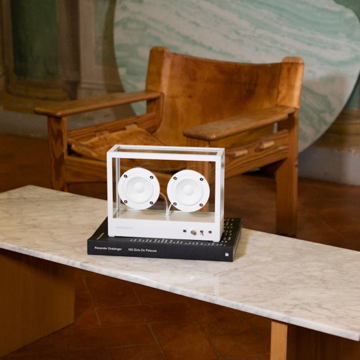 Small Transparent Speaker - White - ökenhem