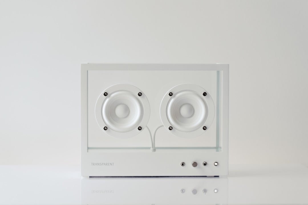 Small Transparent Speaker - White - ökenhem