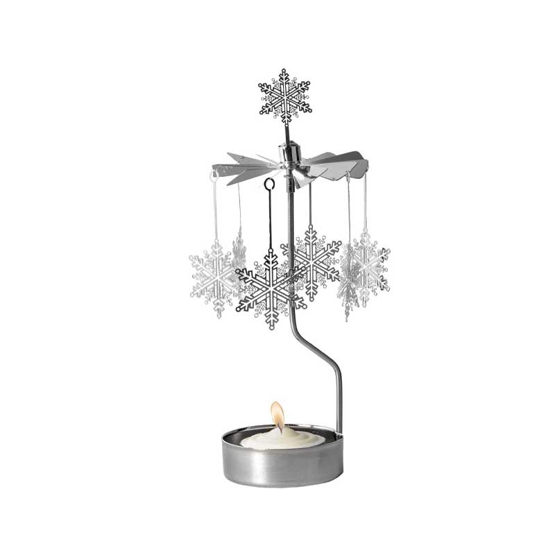 Snowflake Rotary Candle Holder - ökenhem