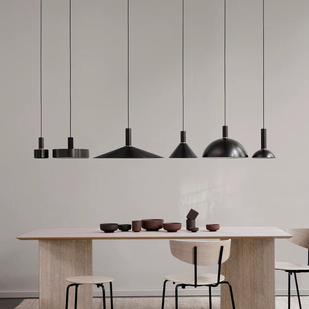 Socket Pendant High - Black Brass - ökenhem