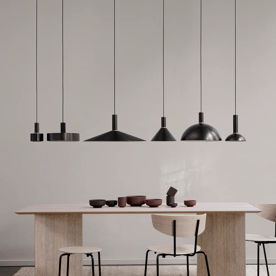 Socket Pendant High - Black Brass - ökenhem
