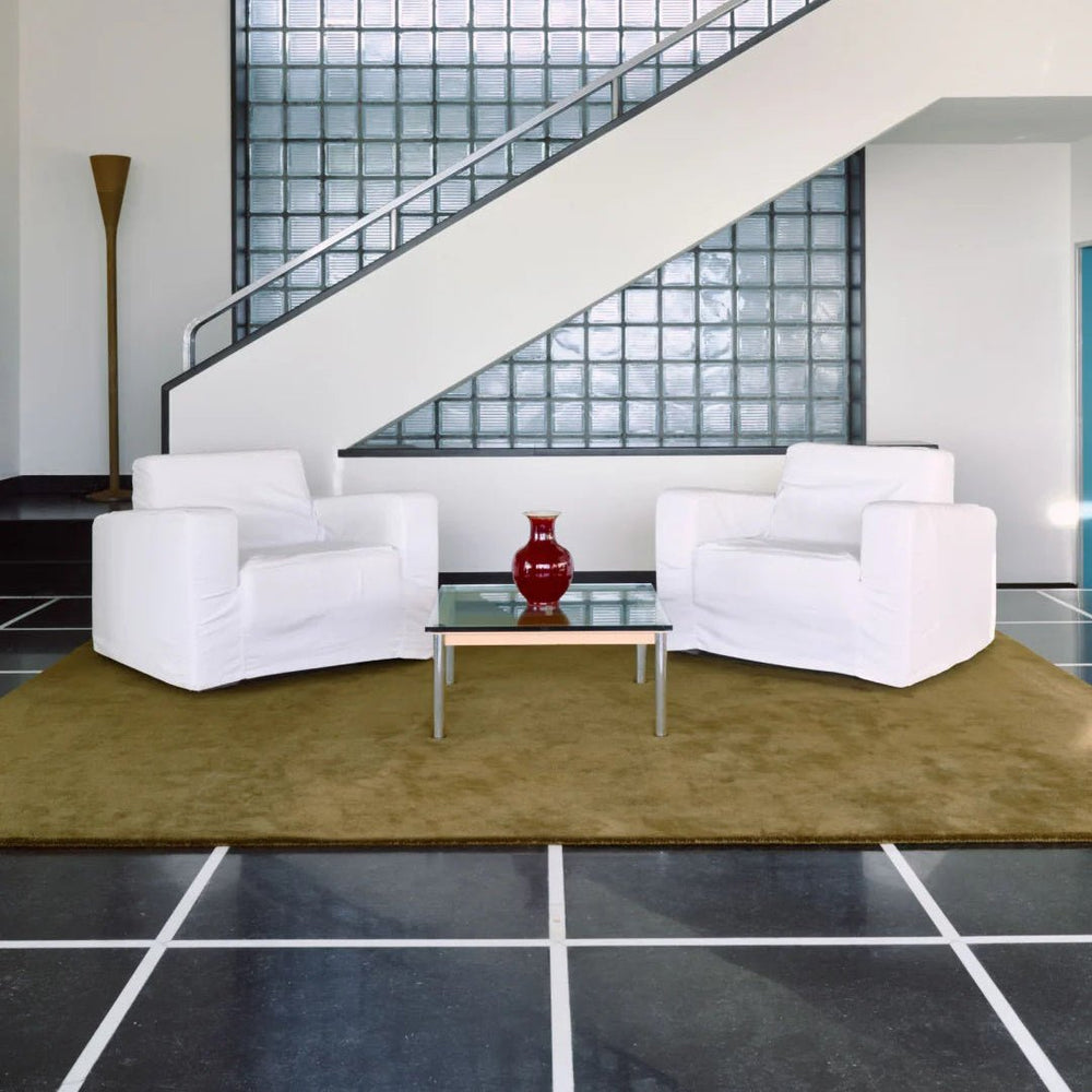Solid Wool Rug - Green Umber - ökenhem