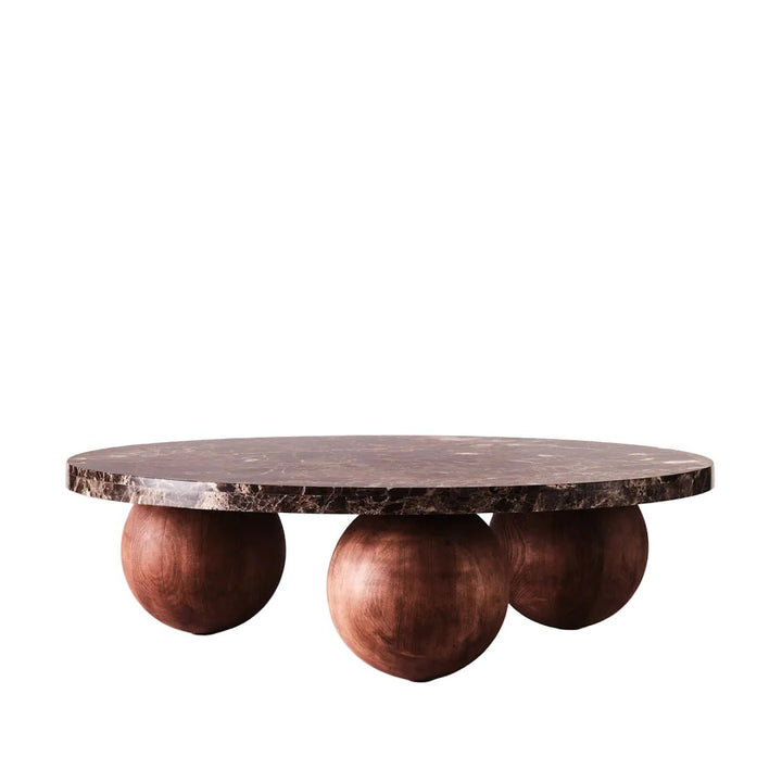Sphere Round Sofa Table Emperador - ökenhem
