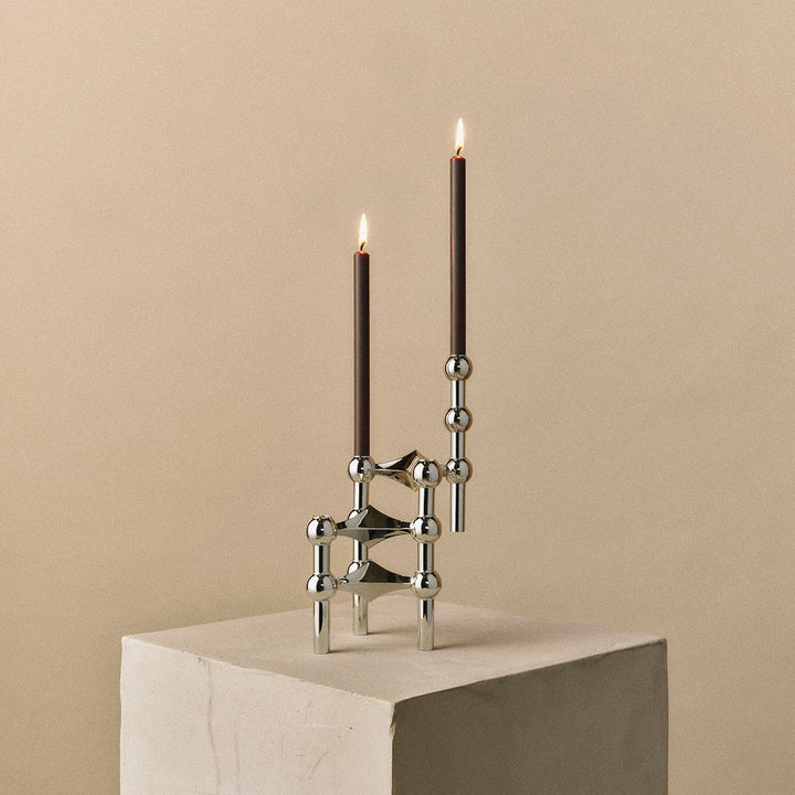 STOFF Nagel Candle, Hazelnut, Set of 12 - ökenhem