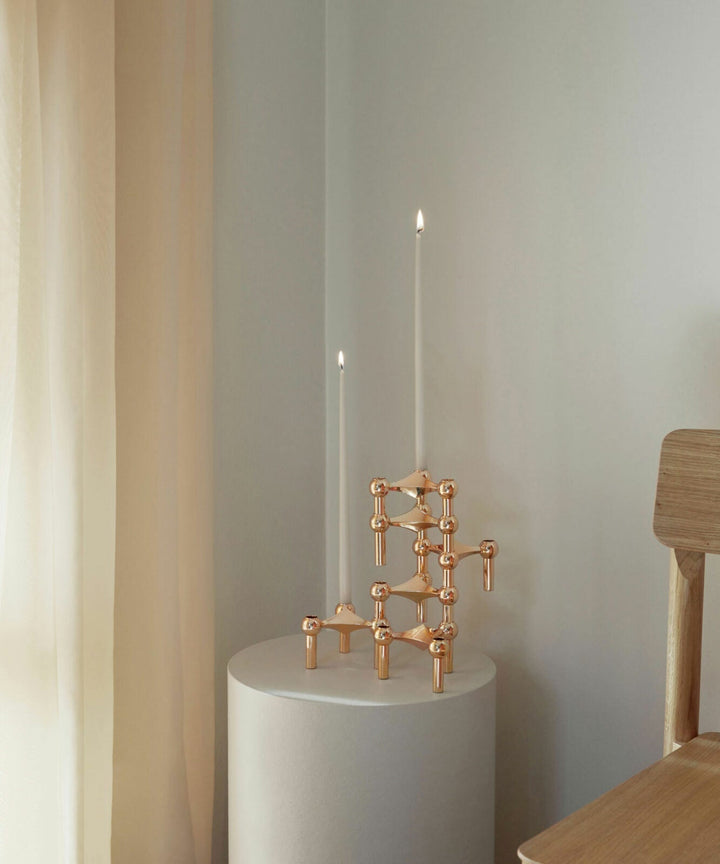 STOFF Nagel Candle Holder, Rose Gold - ökenhem