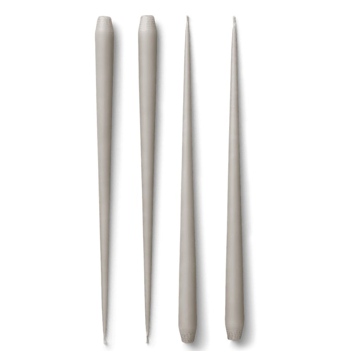 STOFF Nagel Large Taper Candles by Ester & Erik (box w/4 pcs) - Sand - ökenhem